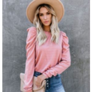 🍀SALE!! Vici crop statement sleeve sweater